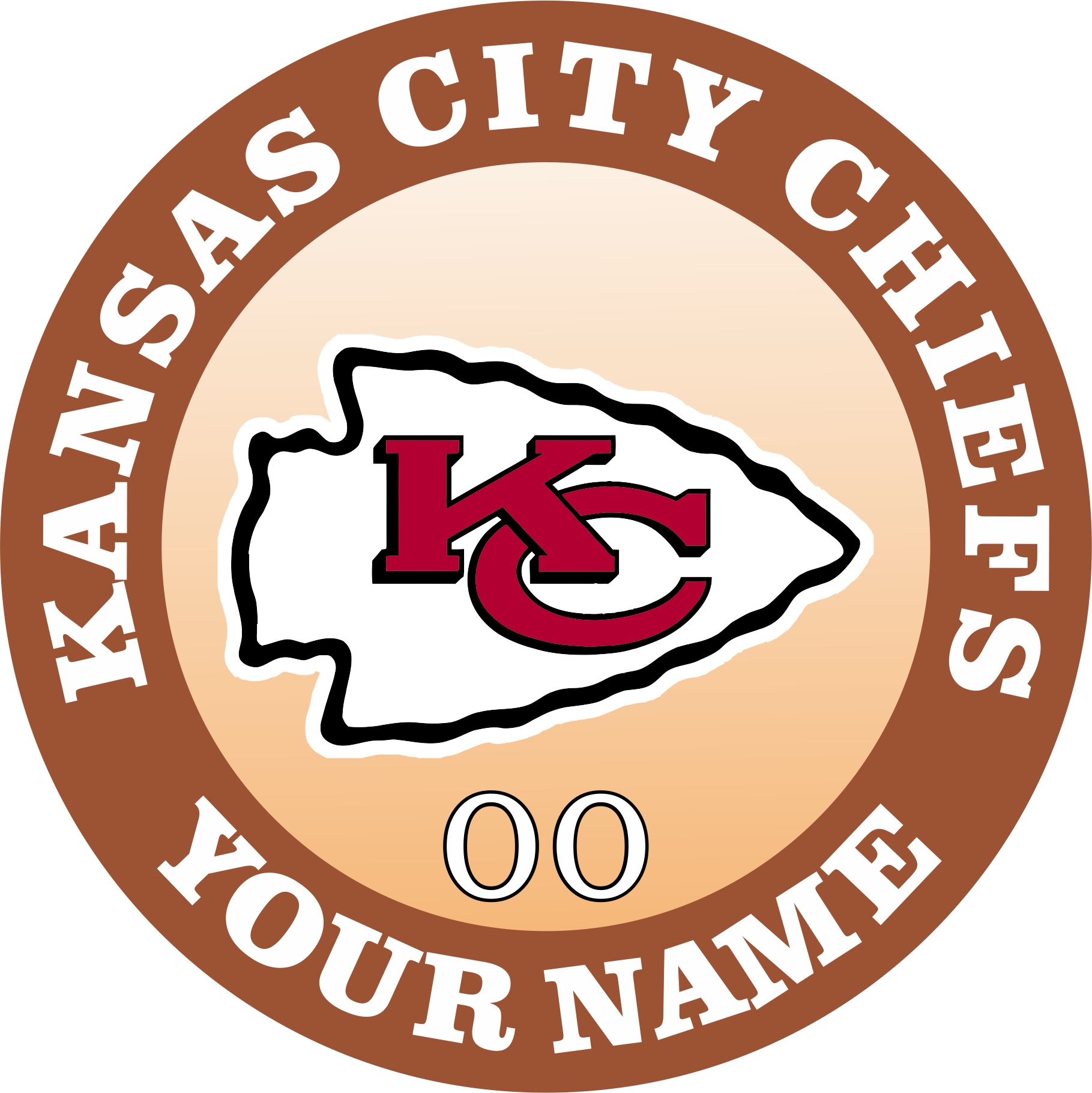 Kansas City Chiefs Customized Logo iron on paper